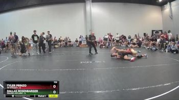 113 lbs Placement (4 Team) - Dallas Rosenbarger, Indiana Outlaws vs Tyler Prinzo, MF Dynasty