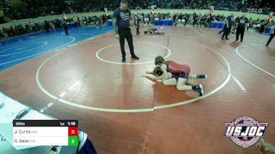 88 lbs Round Of 16 - Jace Curtis, Ada Eagle Fang Wrestling vs Daxton Bean, Elgin Wrestling