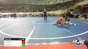 96 lbs Semifinal - Canaan Stewart, Amped Wrestling Club vs Brenden (Sj) Wilson, Shelton Wrestling Academy