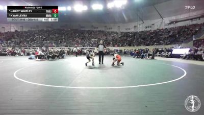 G6A-125 lbs Quarterfinal - Kyah Leyba, Broken Arrow-Girls vs Hailey Whitley, Tahlequah-Girls