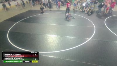 72-74 lbs Round 2 - Maddux Solberg, Wrecking Crew Wrestling Club vs Maverick Johnson, Pueblo County Wrestling Club