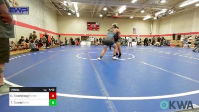 285 lbs Final - Gabriel Scarbrough, Checotah Matcats vs Trey Tunnell, Keystone Wrestling Club