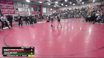 105 lbs Cons. Round 2 - Grace Belmont, Capo Valley vs Evelyn Huezo Palomar, Righetti