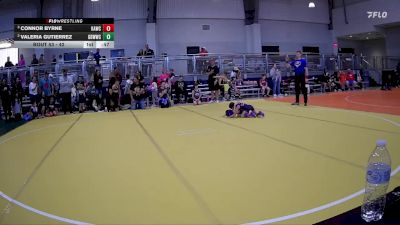 42 lbs Semifinal - Connor Byrne, Katy Area Wrestling Club vs Valeria Gutierrez, Gracie Barra Westchase Wrestling Club