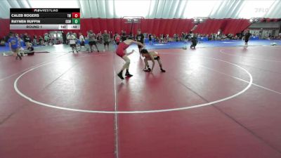 124-125 lbs Round 1 - Raynen Ruffin, Oswego vs Caleb Rogers, Thunderbirds WC