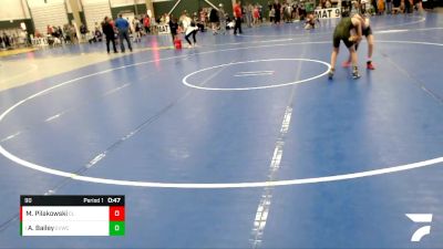 90 lbs Cons. Round 1 - Aj Bailey, Elkhorn Valley Wrestling Club vs Milo Pilakowski, Columbus Lakeview