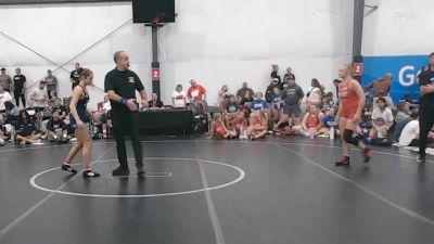 50 kg Semifinal - Alexa Thomas, Badger Girls Elite - W vs Jaclyn Bouzakis, Wyoming Seminary - W