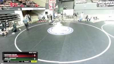 119 lbs Champ. Round 2 - Jack Granat, California vs Nathan Dean, Pacific Edge Wrestling