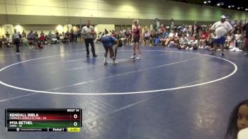 145 lbs Round 5 (6 Team) - Kendall Bibla, Charlie`s Angels-FL Pnk vs Mya Bethel, SOWA