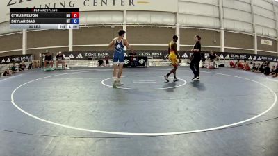 150 lbs Cyrus Felton, Maryland vs Skylar Sias, Montana
