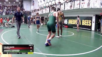 132 lbs Cons. Round 2 - CALEB WHITE, Beachwood vs Andrew Sorensen, Columbia (Columbia Station)