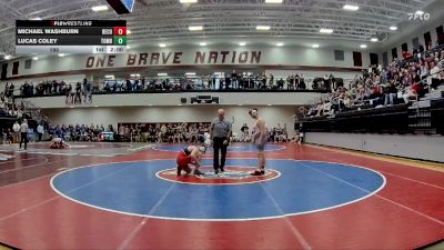 190 lbs Round 1 (16 Team) - Michael Washburn, Berrien County vs Lucas Coley, Toombs County