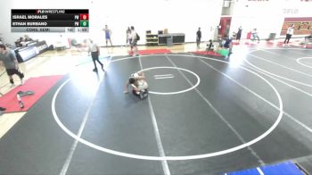 126 lbs Cons. Semi - Ethan Burbano, Pounders WC vs Israel Morales, Pounders WC