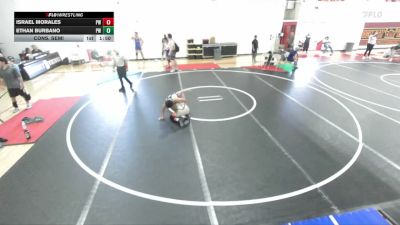 126 lbs Cons. Semi - Ethan Burbano, Pounders WC vs Israel Morales, Pounders WC