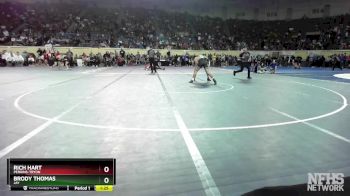 3A-157 lbs Quarterfinal - Rich Hart, Perkins-Tryon vs Brody Thomas, Jay