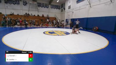 85 lbs Cons. Round 3 - Jayt Farrell, Spring Hills vs Damian Loreto, Wright WA