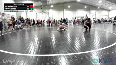 61 lbs 2nd Place - Jaxson Wright, Bartlesville Wrestling Club vs Sutton Stites, Raw Wrestling Club