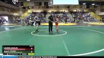 127 lbs Cons. Round 3 - Lauren Aguilar, Junipero Serra High School Wrestling vs Bailey Cathey, Swamp Monsters Wrestling Club