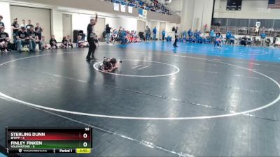 50 lbs Semis (4 Team) - Sterling Dunn, BHVPP vs Finley Finken, Holdingford