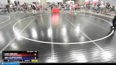 190 lbs Cons. Semi - Luke Driedric, Askren Wrestling Academy vs Niko Kleinschmidt, Crass Trained: Weigh In Club