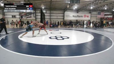 79 kg Cons. Sub-rd Of 32 - Zach Hanson, California Regional Training Center (CA RTC) vs Jack Valentin, Long Island RTC