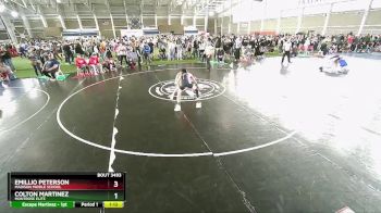 110 lbs Quarterfinal - Emillio Peterson, Madison Middle School vs Colton Martinez, Montrose Elite