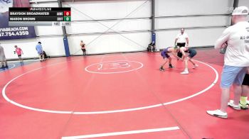 105 lbs Rr Rnd 2 - Braydon Broadwater, All-American Wrestling Club MS vs Mason Brown, Team Shutt Dethrone