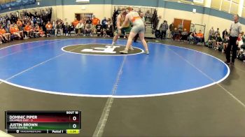 285 lbs Semis & Wb (16 Team) - Justin Brown, Floyd Central vs Dominic Piper, Columbus East