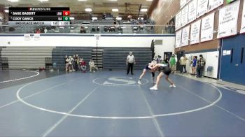 132 lbs 3rd Place Match - Cody Dance, Idaho vs Sage Babbitt, Lil Mavs Wrestling