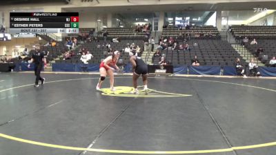 207 lbs Cons. Round 2 - Desiree Hall, William Jewell College vs Esther Peters, Chadron