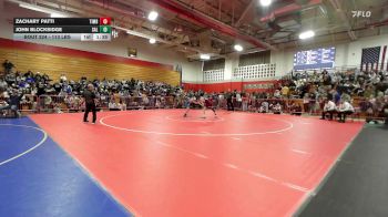 113 lbs Semifinal - Zachary Patti, Timberlane vs John Blocksidge, Salem