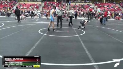 125 lbs Cons. Round 2 - Anthony Barbrie, Greater Heights Wrestling vs Zayden Stutzman, Lawrence Elite