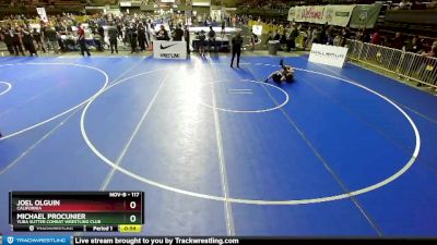 117 lbs Cons. Round 3 - Joel Olguin, California vs Michael Procunier, Yuba Sutter Combat Wrestling Club