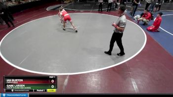 160 lbs Cons. Round 5 - Gabe Larsen, Coeur D`Alene High School vs Ian Burton, Castle Rock