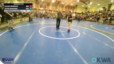 180 lbs Rr Rnd 1 - Lillian Primeaux, Henryetta Knights Wrestling Club vs Alyvia Edwards, Wagoner Takedown Club