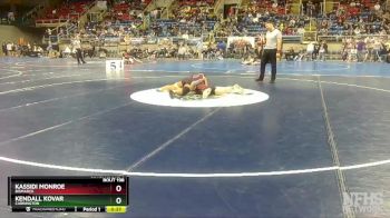 125 lbs Cons. Round 1 - Kendall Kovar, Carrington vs Kassidi Monroe, Bismarck