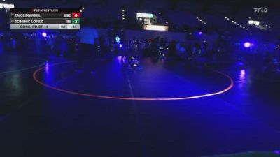 65 lbs Cons. Rd Of 16 - Dominic Lopez, Sanderson Wrestling Academy vs Zak Esquibel, Bear River Wrestling Club
