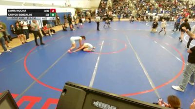 125-135 lbs Round 3 - Emma Molina, Savage House Wrestling Club vs Karyce Gonzales, Southwest Stallions WC