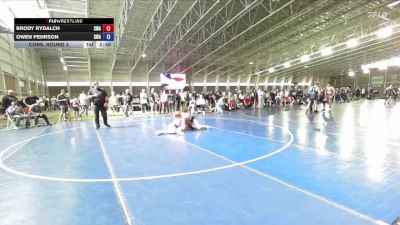 144 lbs Cons. Round 3 - Brody Rydalch, Sanderson Wrestling Academy vs Owen Pehrson, Sanderson Wrestling Academy