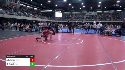 150 lbs Semifinal - Jacob Lehman, West Chester vs Myles Tirpak, Shavertown