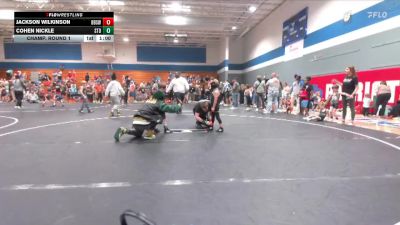 50 lbs Champ. Round 1 - Jackson Wilkinson, Beaufort Bull Sharks WC vs Cohen Nickle, Summerville Take Down