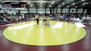 132 lbs Finals (4 Team) - Denver Ellis, Box Elder vs Gage Allen, Richfield