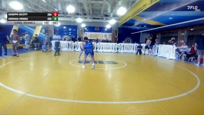 132 lbs Cons. Round 5 - Joshua Perez, Explorer Wrestling Club vs Joseph Scott, Archbishop