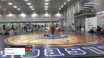 220 lbs Semifinal - Shane Whitney, Elite Athletic Club Stars vs Zackery Burroughs, Team USA-Kansas