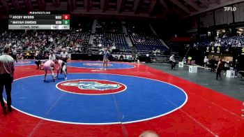 140 lbs Cons. Semi - Mayah Owens, Newnan vs JOCEY BYERS, Madison County