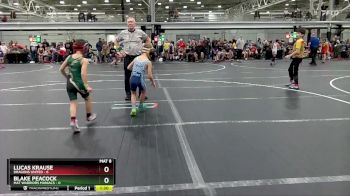 56 lbs Round 1 (4 Team) - Lucas Krause, Dragons United vs Blake Peacock, Mat Warriors Maniacs