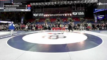 140 lbs Cons. Sub-quarters - Natalie Klavetter, WI vs Evie Davidson, UT