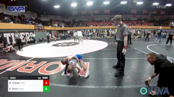 46 lbs Quarterfinal - Nolan Elwell, Mustang Bronco Wrestling Club vs Bentley Story, Noble Takedown Club