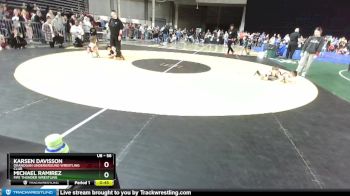 56 lbs Cons. Round 1 - Karsen Davisson, Okanogan Underground Wrestling Club vs Michael Ramirez, Fife Thunder Wrestling