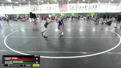 157 lbs Semifinal - Easton Worachek, UW-Parkside vs Logan Swaw, Illinois